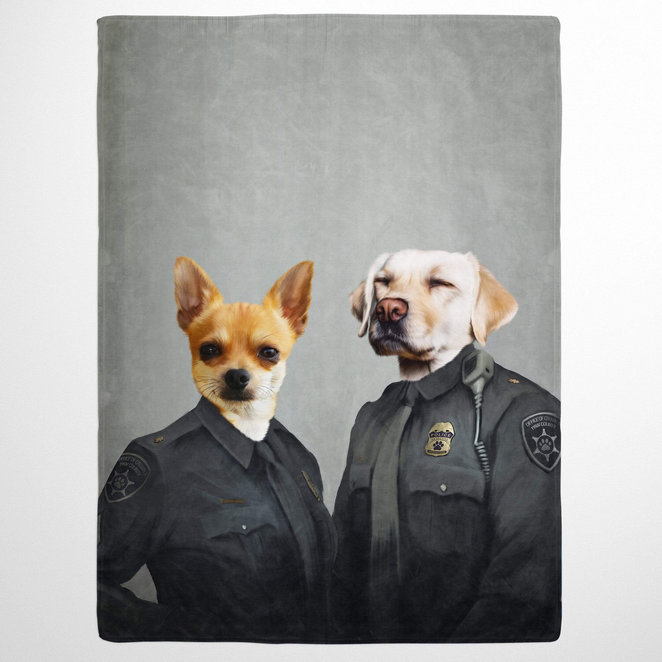 The Officers police detective Custom Pet Quilt Blanket