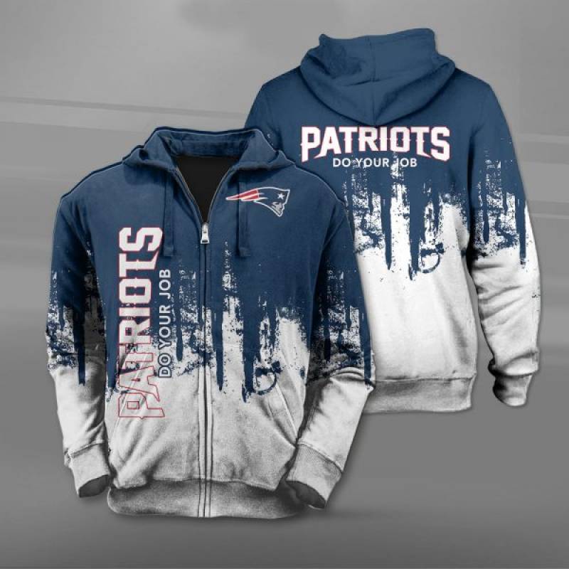 Men / Women New England Patriots 3D Zipper Hoodie, New England Patriots Zipper Hoodie, Zipper Hoodie for Patriots Fans