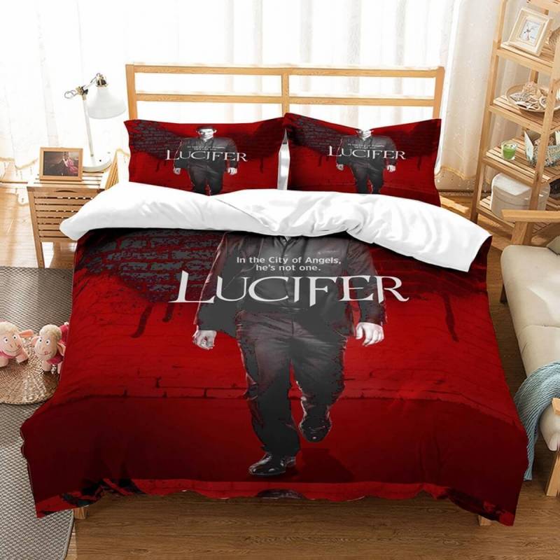 3D Customize Lucifer Et Bedroomet Bed 3D Customize Bedding Set Duvet Cover SetBedroom Set Bedlinen