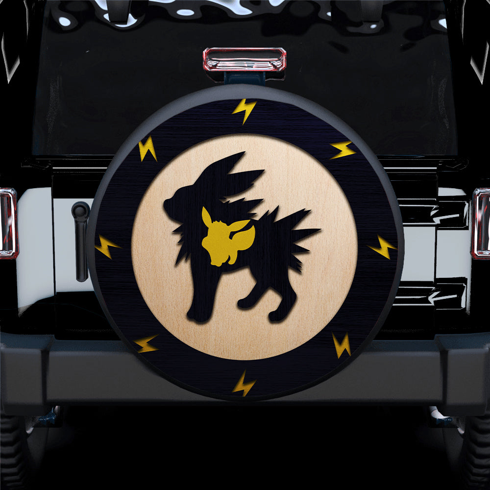 Jolteon Eevee Pokemon Evolution Pokemon Jeep Car Spare Tire Covers Gift For Campers