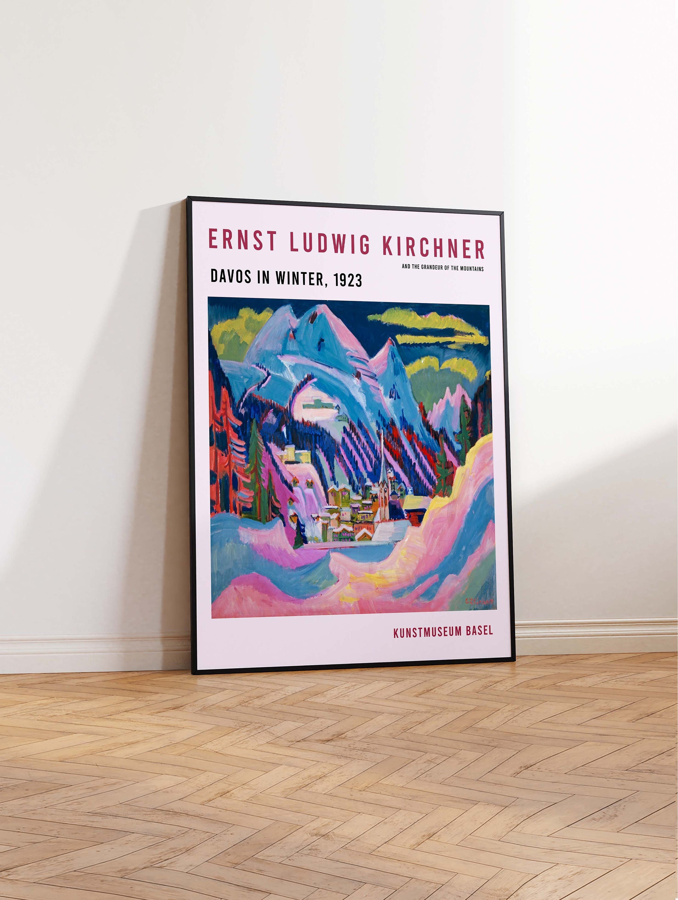 Ernst Ludwig Kirchner Poster, Expressionist Art, Kirchner Print, Swiss Mountains, Modern Art Print Vintage Art Poster Print – Sizes A2 A3 A4