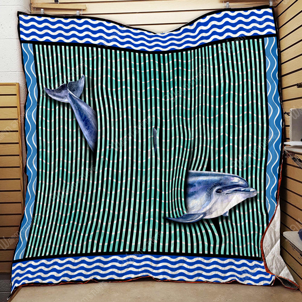 3D Dolphin Quilt Kh64