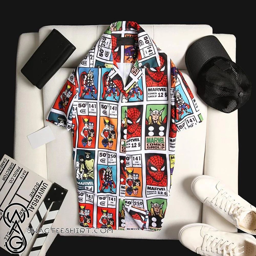 Tropical Spider-Man Pattern Hawaiian Shirt – Hot Item