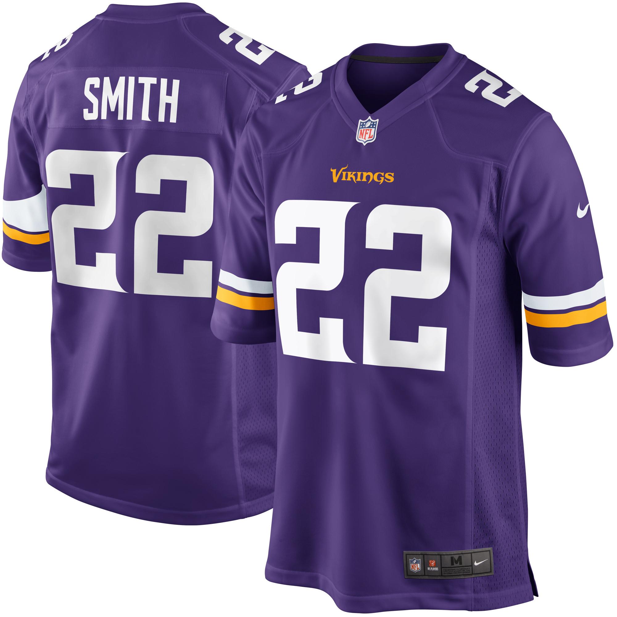 Youth Minnesota Vikings Harrison Smith Purple Game Jersey 2