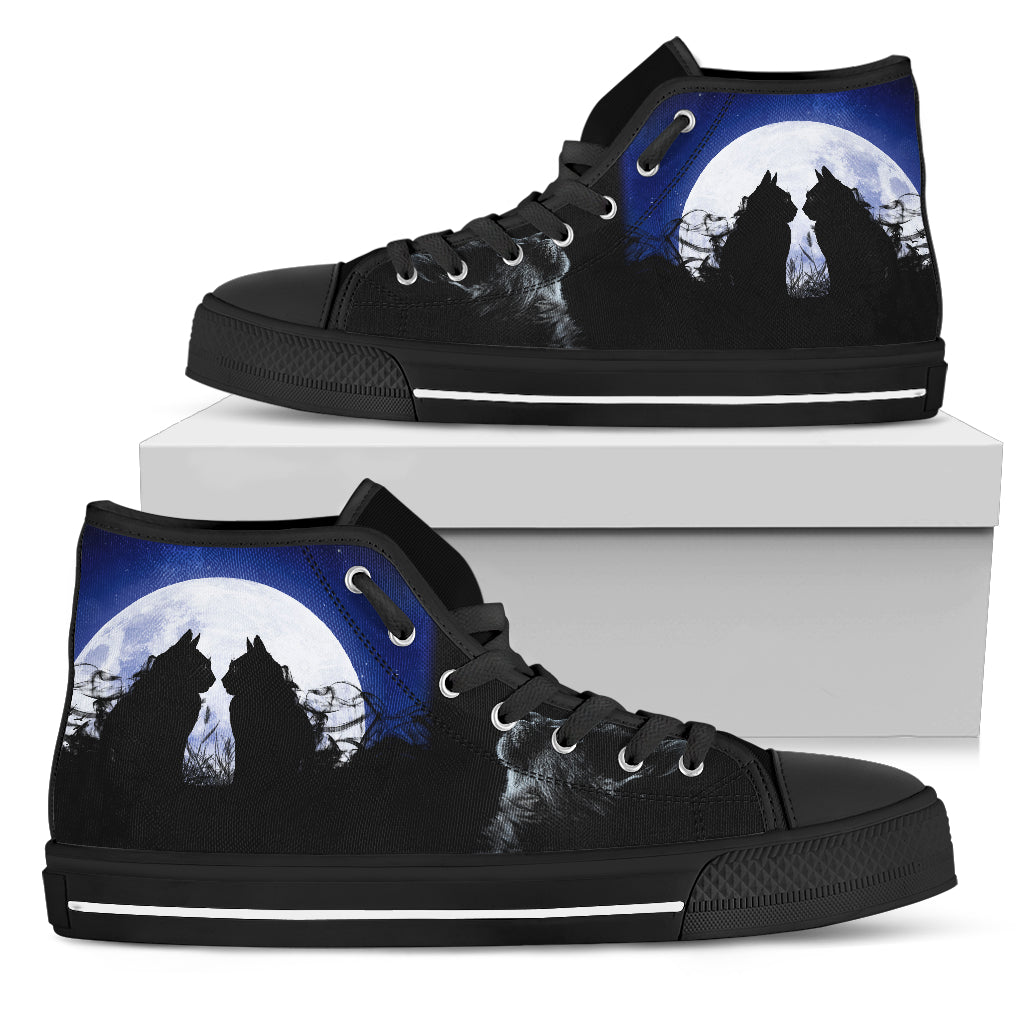 Moon Cats Canvas Shoes