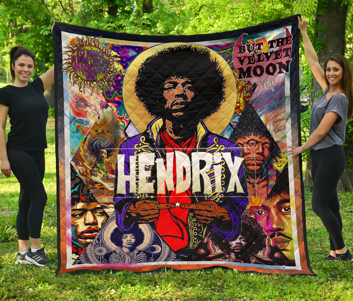 Jimi Hendrix Premium Quilt Blanket Singer Home Decor Custom For Fans Nt050901