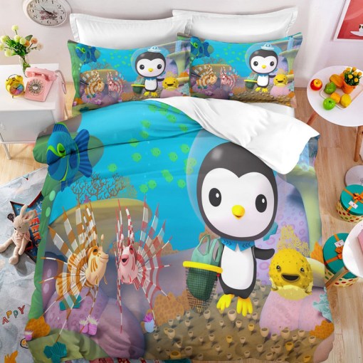 The Octonauts Barnacles 4 Duvet Cover Pillowcase Home Decor 3D Bedding Set 8401