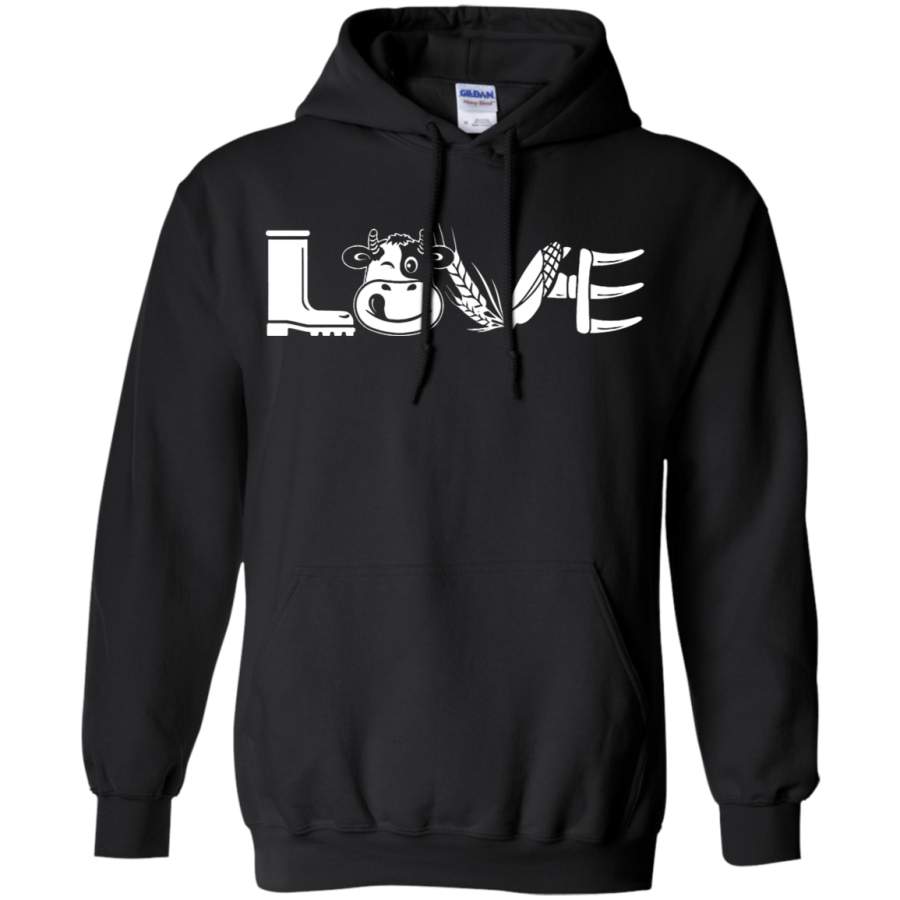 AGR Love Farm Job Cow Wheat Nature Hoodie