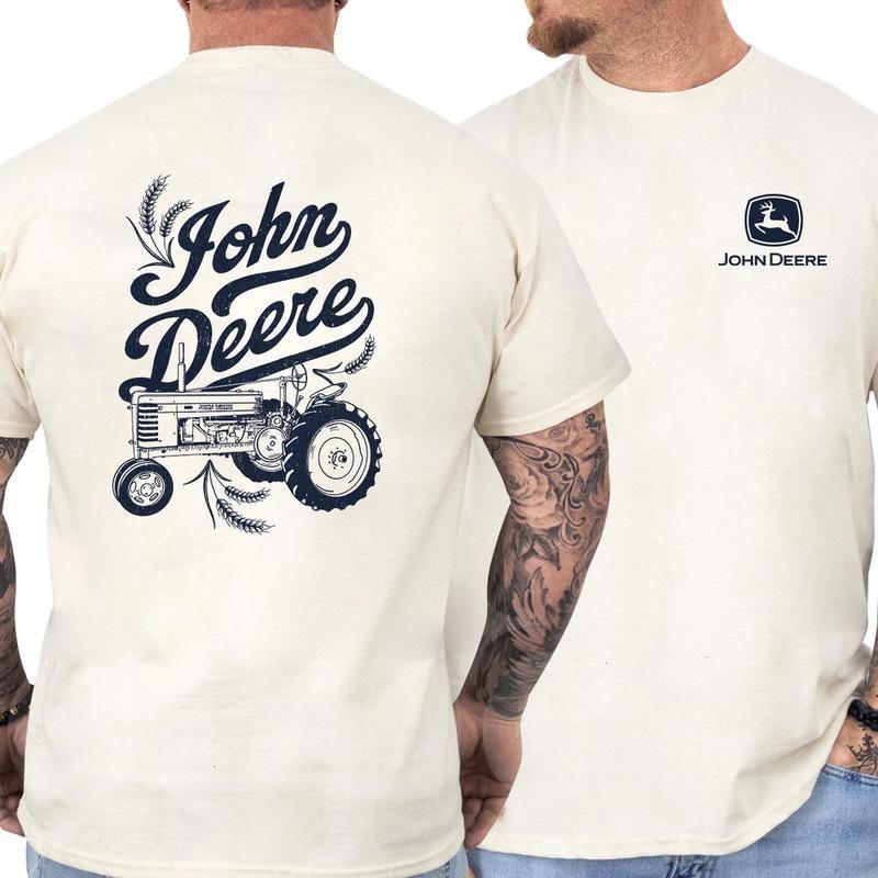 John Deere ‘Do Good Today’ Vintage Double-Sided T-Shirt Classic Farming Apparel for Tractor Enthusiasts & Agriculture Fans