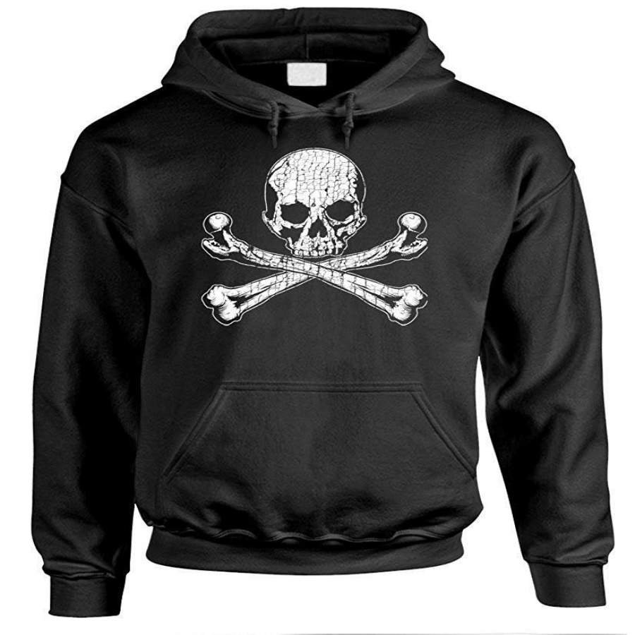 Skull And Crossbones - Death Dead Pirate - Mens Pullover Hoodie ...