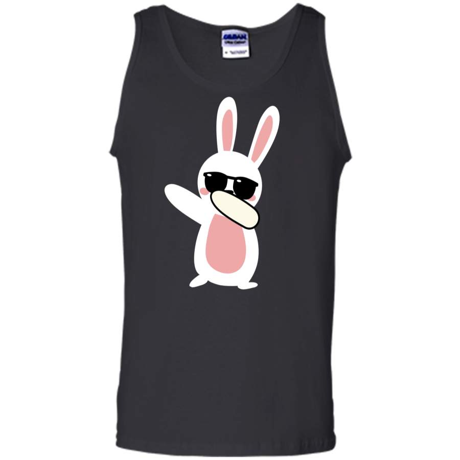 Dabbing Easter Bunny Funny Easter T-Shirt Tank Top