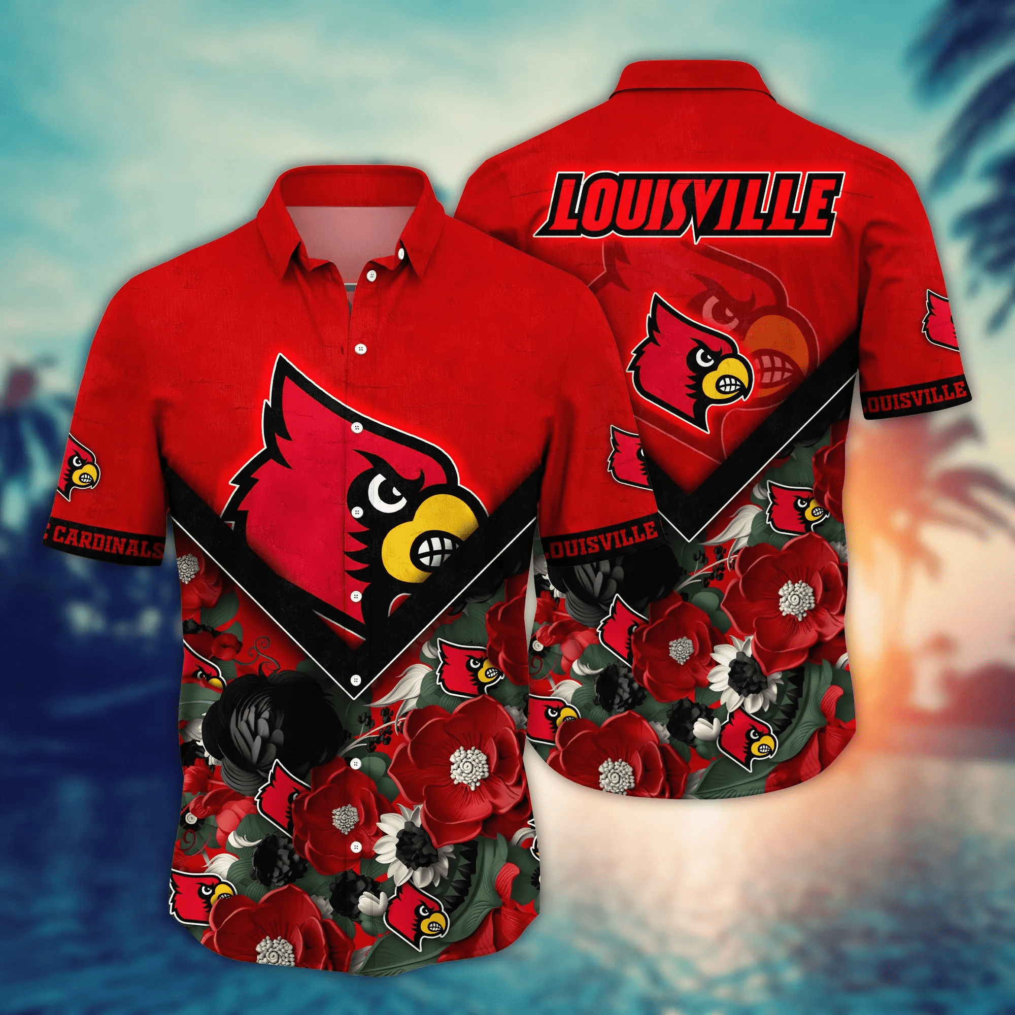 Louisville Cardinals NCAA Hawaiian Shirt Custom Summer Camps Aloha Shirt