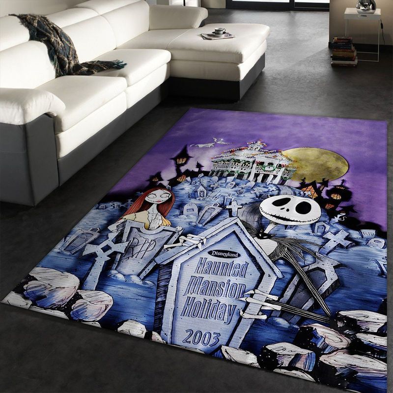 The Nightmare Before Christmas Jack Skellington Family Iv Area Rug Living Room Rug Home Decor Floor Decor N98