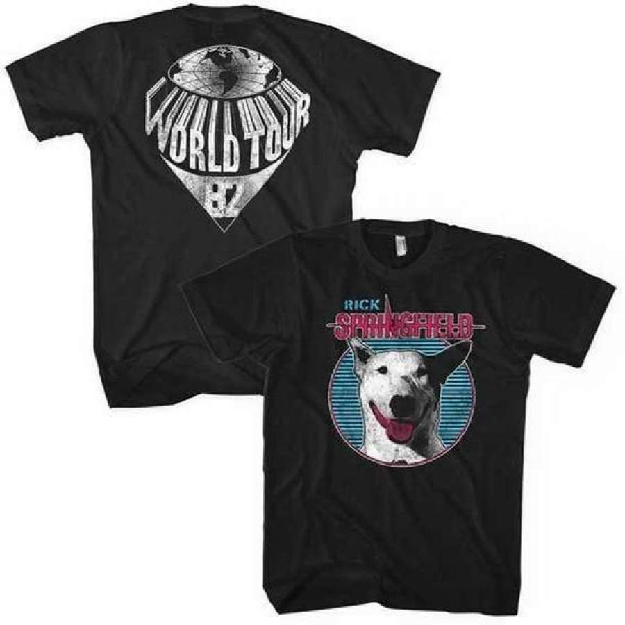 Rick Springfield Dog Circle Music Am Band World Tour Pop Rock T-Shirt