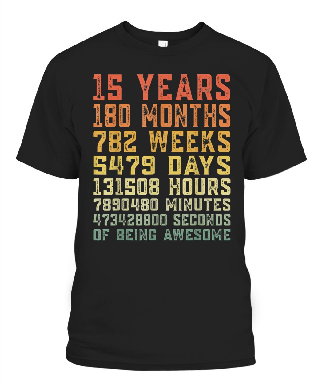 15 Years Old 15th Birthday Vintage Retro Customize Any Ideas, Personalized T-shirt, Hoodie Adult, Kid, Unisex