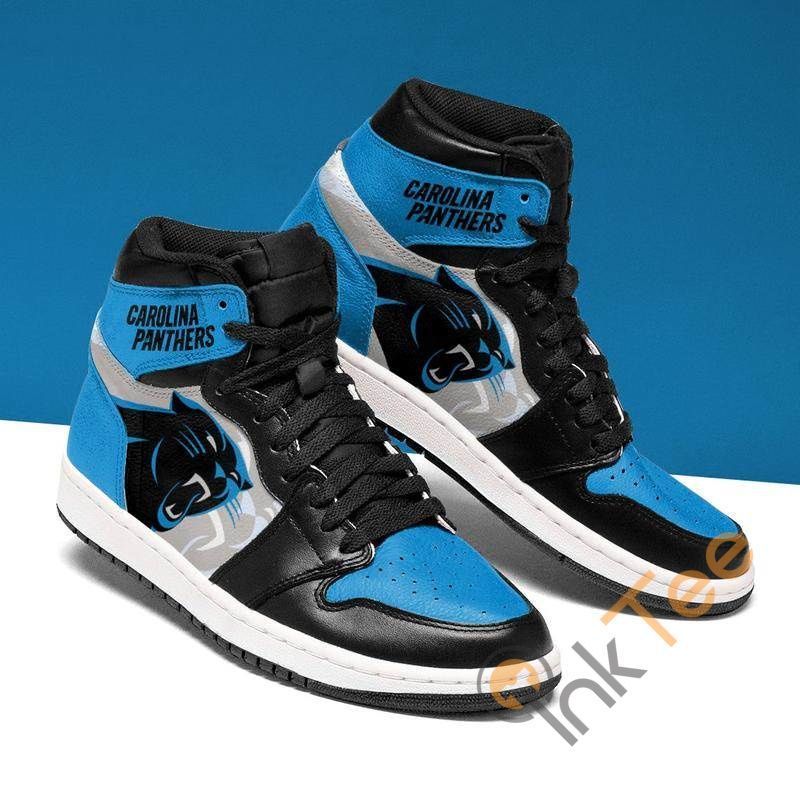 Carolina Panthers Football Custom Sneakers It372 Air Jordan Sneaker Air Jordan High Sneakers