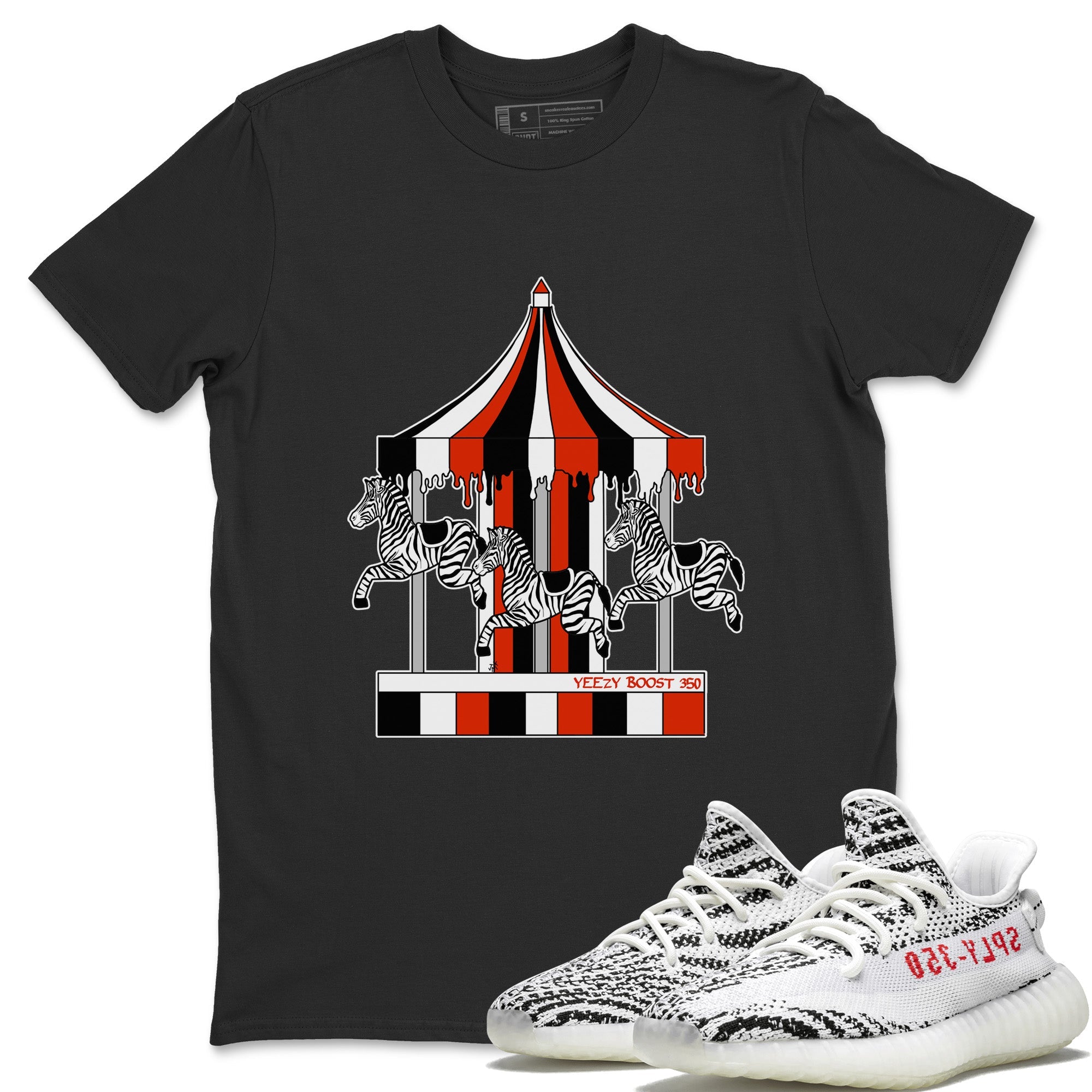 Merry Go Round T-Shirt – Yeezy Boost 350 V2 Zebra