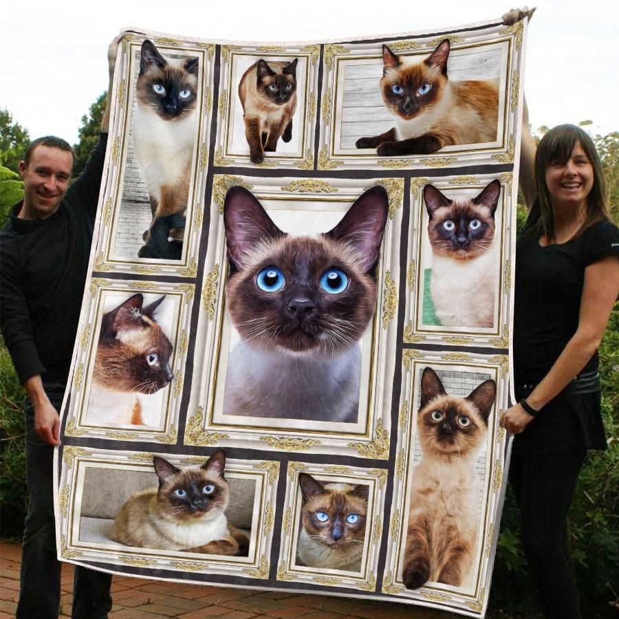 Siamese Cat Blanket 3D Design Cat Print Blanket Cats Gifts