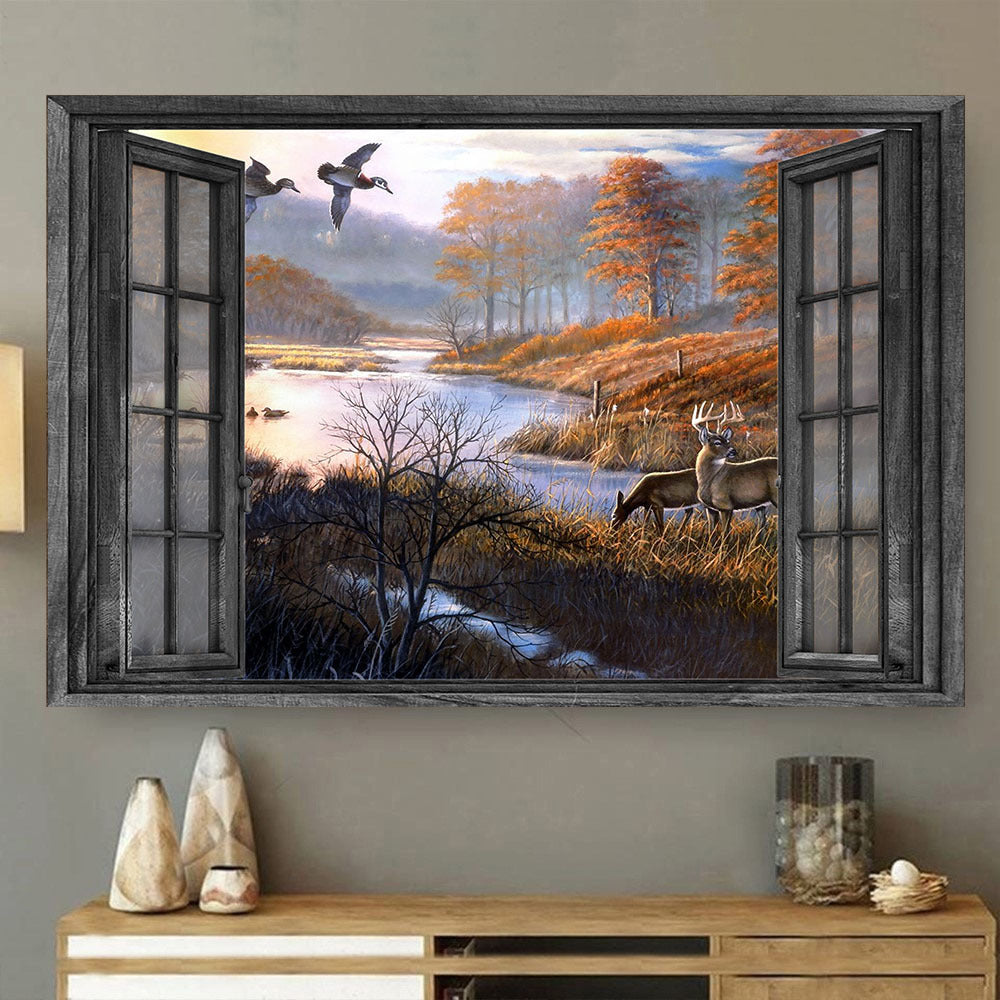 Blacktail Deer 3D Wall Art Home Decor Gift Couple Mallard Hunting Lover Da0395-Tnt