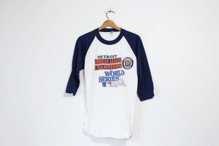 Vintage Detroit Tigers Baseball American League Champions World Series 1984 Shirt