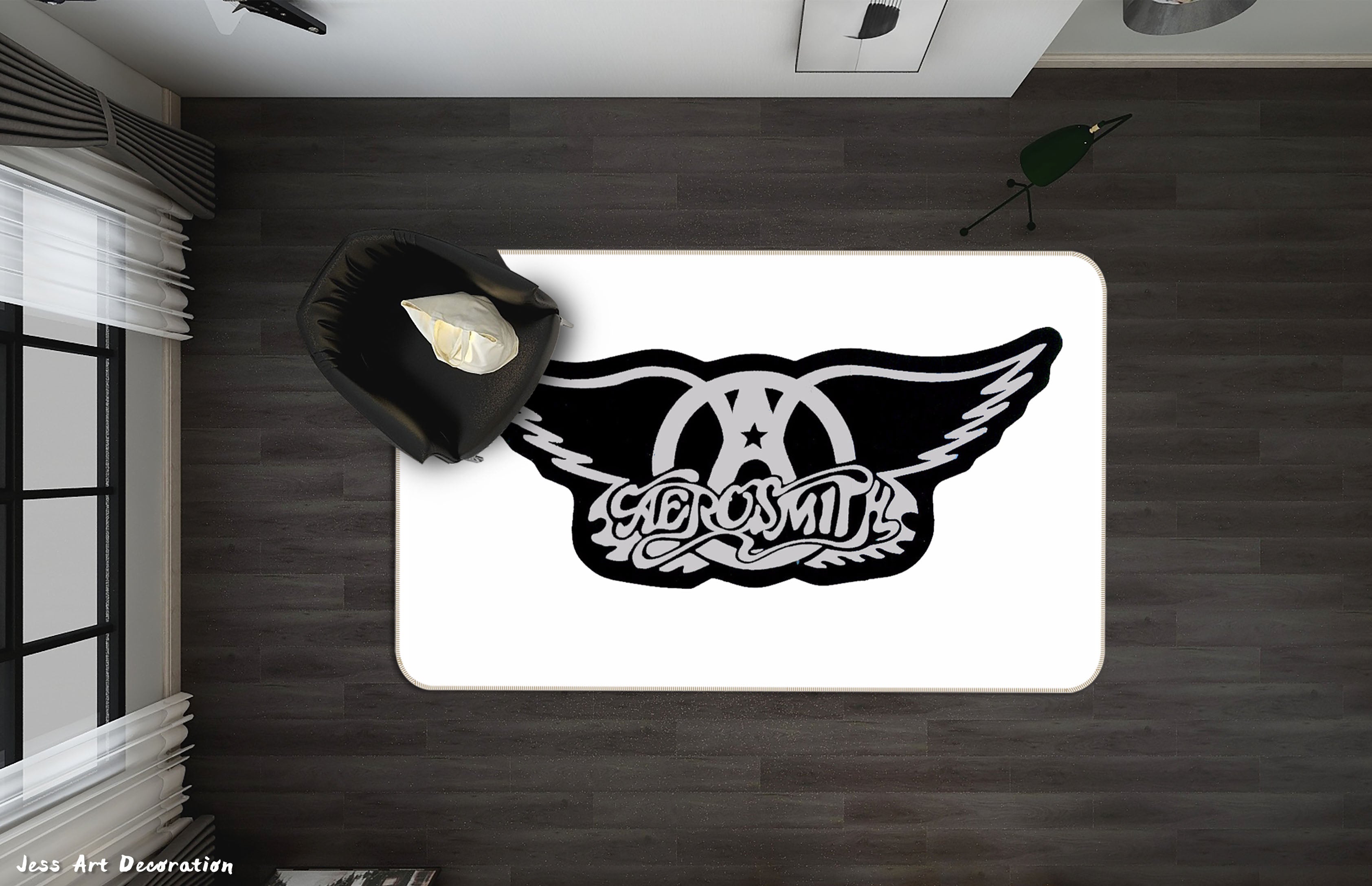 3D Aerosmith Rock Band Non-Slip Rug Mat 154