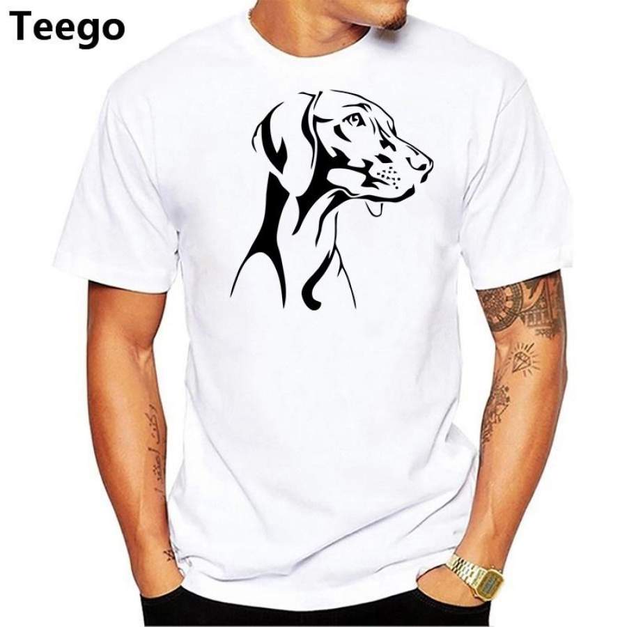 Custom Design Shirts Men’S Labrador Retriever Simple Line Art Animal Dog O-Neck Comfort Short Sleeve T Shirt