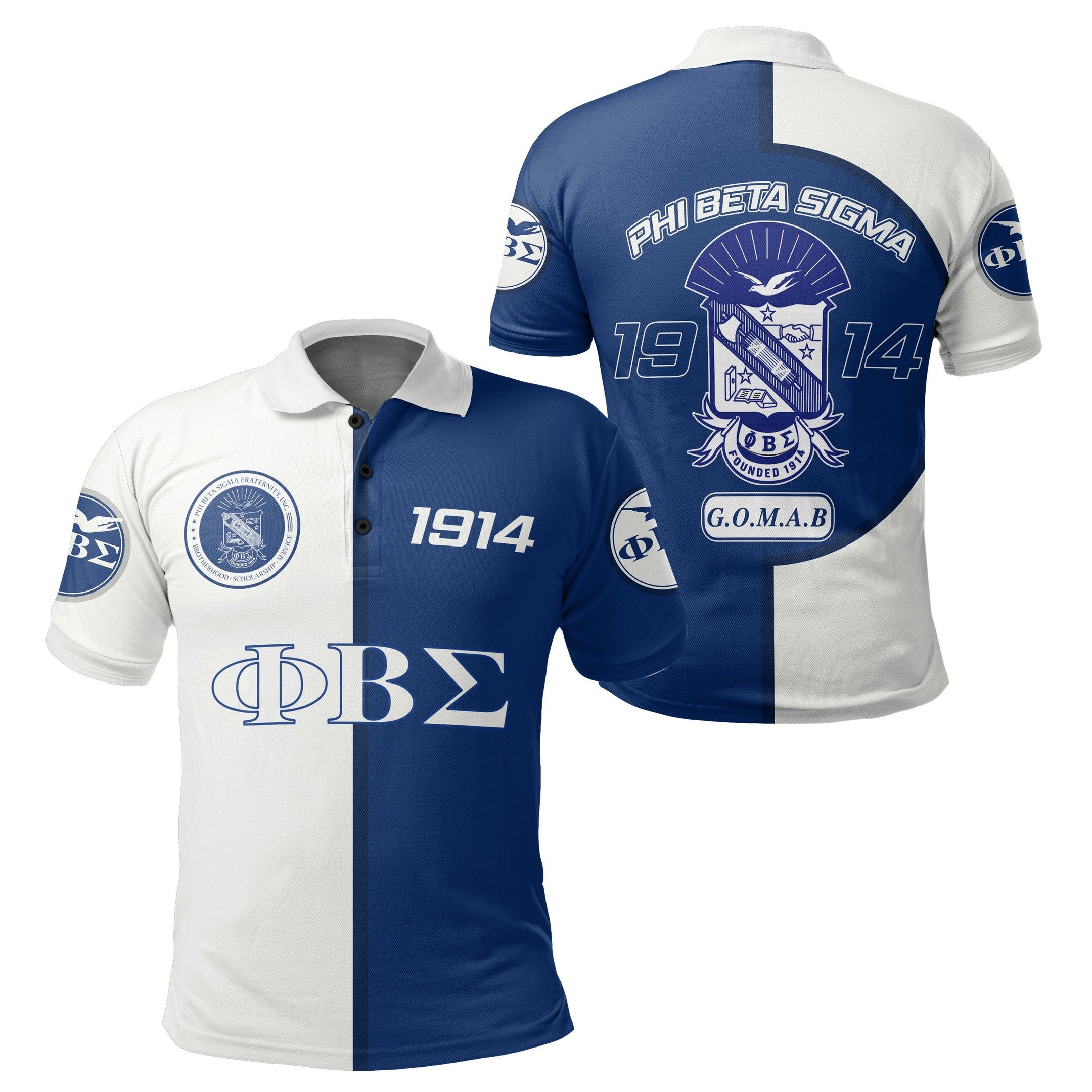 Fraternity Polo – Phi Beta Sigma 1914 Polo Shirt – Cycle Style