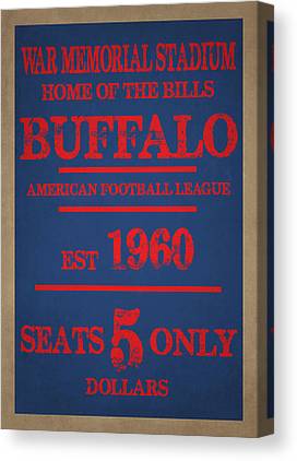 48 Buffalo Bills Joe Hamilton Canvas Print