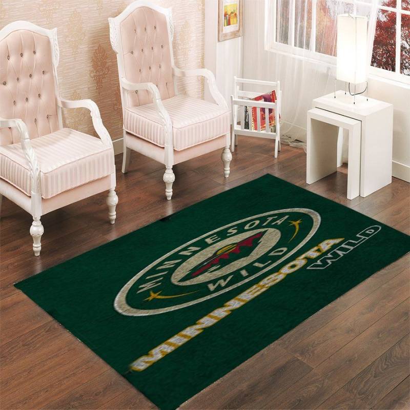 MINNESOTA WILD GREEN LIVING ROOM CARPET RUGS