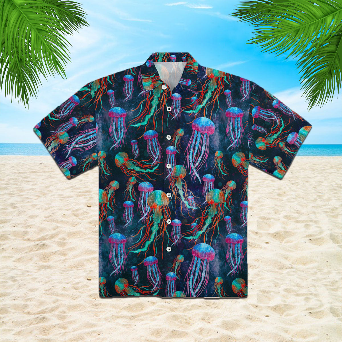 Jellyfish Neon Undersea Hawaii Shirt For Men Women Ha102559