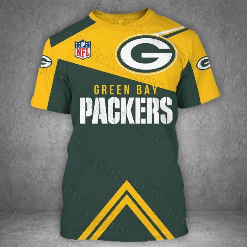 Men / Women New Design Green Bay Packers 3D T-shirt, T-shirt for Packers Fans