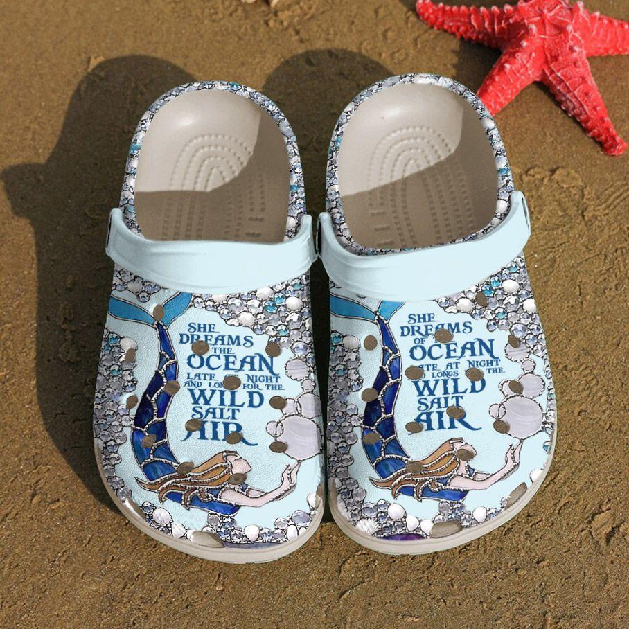 Mermaid Personalize Clog, Custom Name, Text, Fashion Style For Women, Men, Kid, Print 3D Dream Of The Ocean