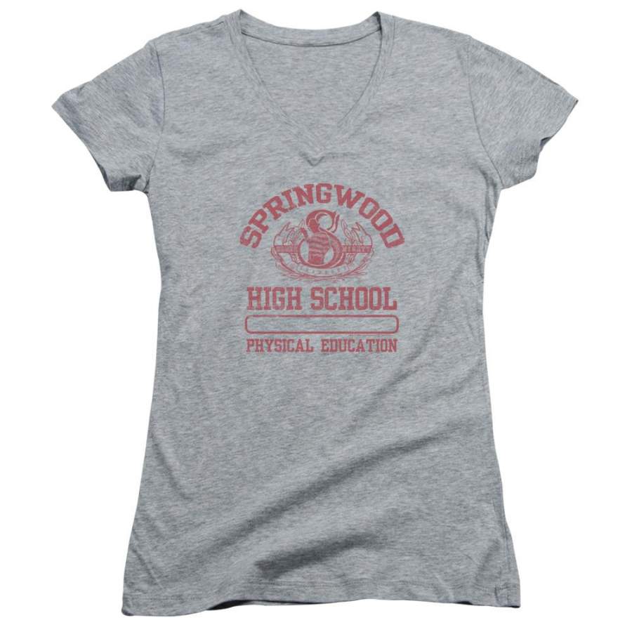 A Nightmare on Elm Street Springwood High Juniors V-Neck T-Shirt