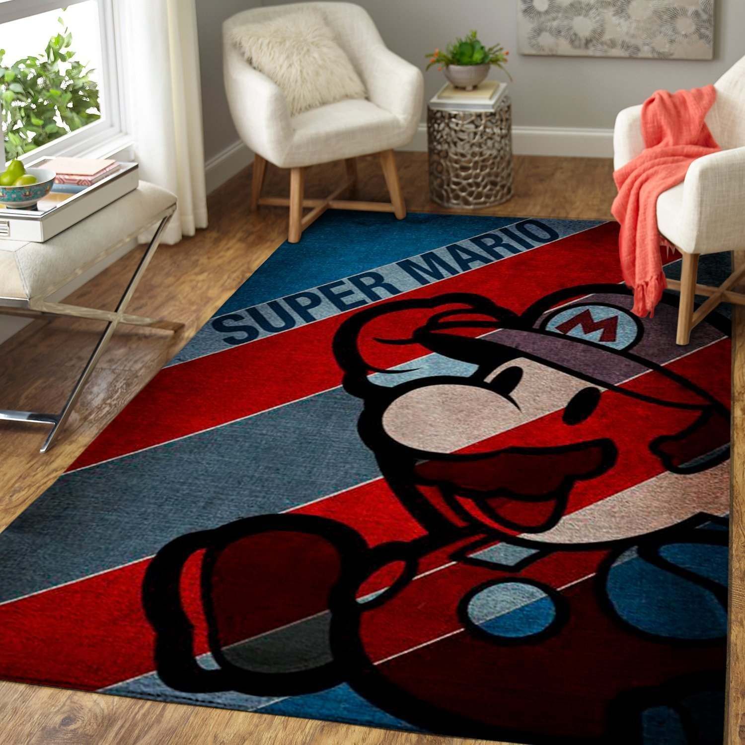 Videogame Fans Mario Video Game Area Rug Gaming Dn49216 Rug Carpet Area Rug For Living Room Bedroom Rug Home Decor