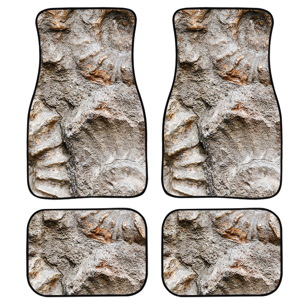 Ammonoidea Fossil Print Front And Back Car Floor Mats, Front Car Mat