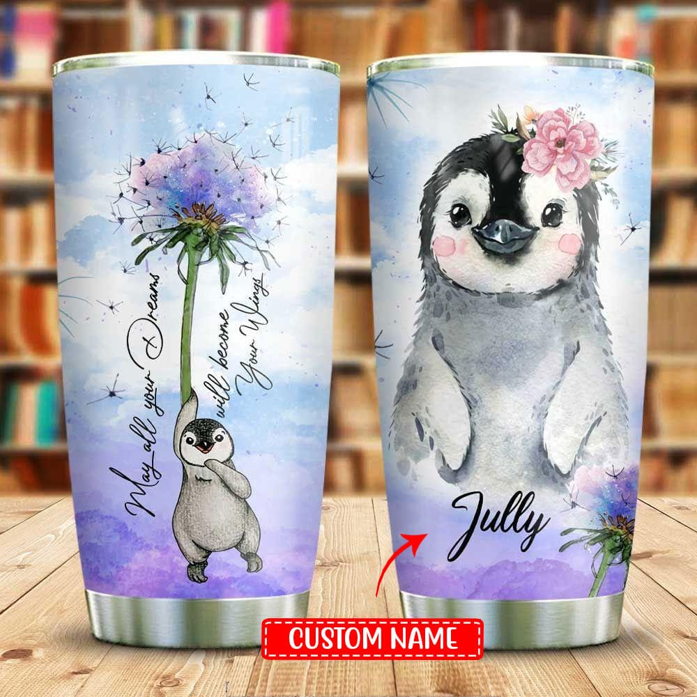 Personalized Cute Penguin Tumbler