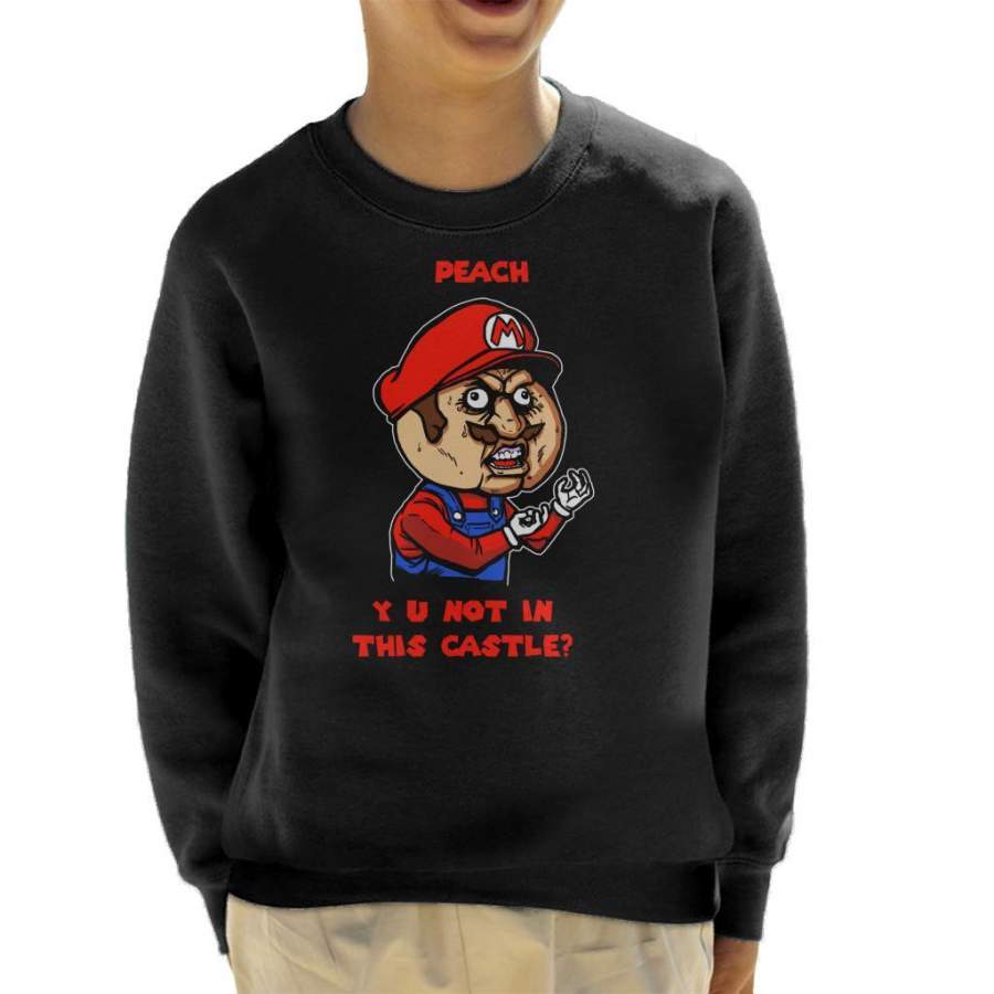 Plumber Meme Super Mario Bros Kid’s Sweatshirt