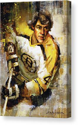 Bobby Orr Boston Bruins J Markham Canvas Print