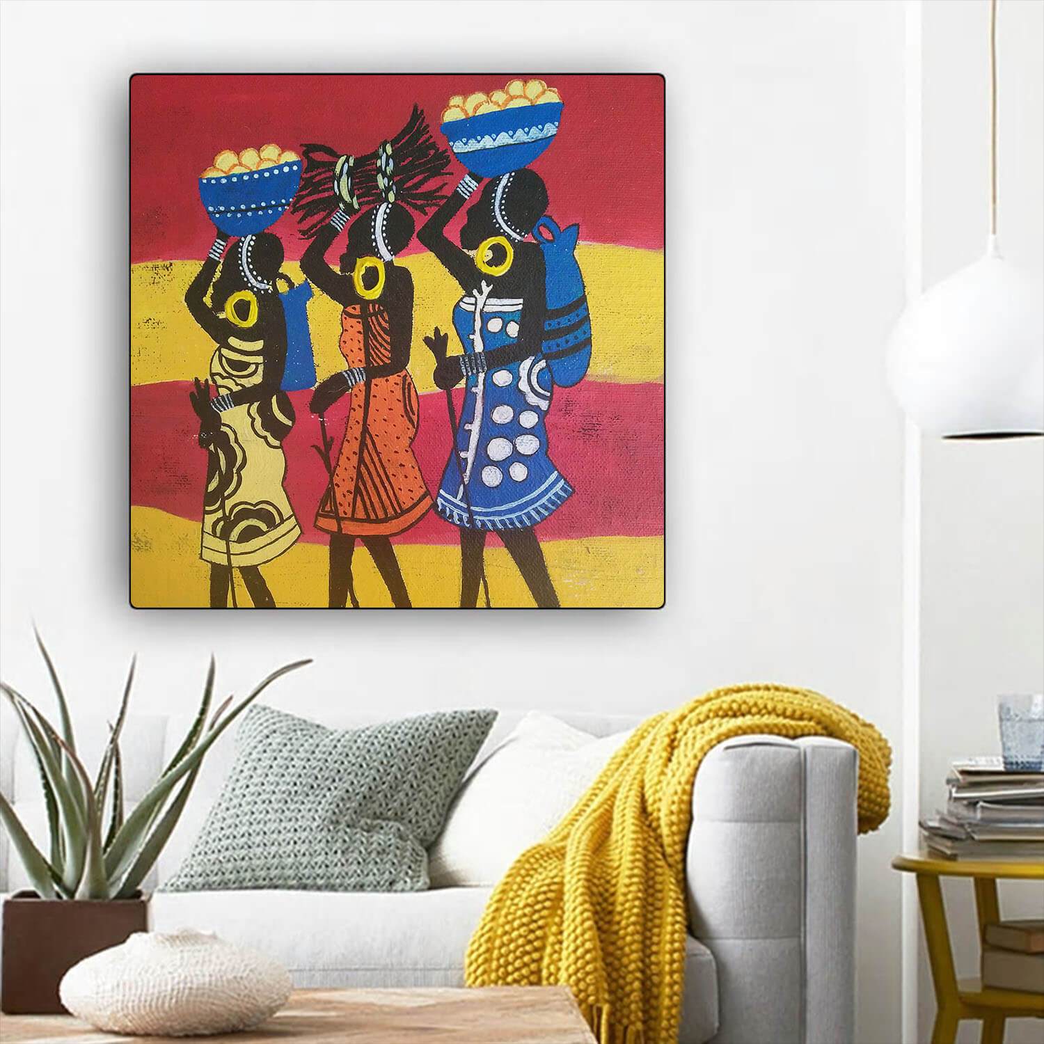 African Canvas Art Pretty African American Girl African American Framed Art Afrocentric Home Decor Ideas BPS51476