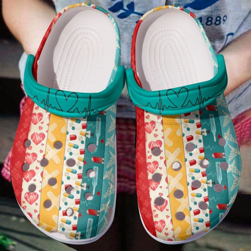 Attractive Nurse Pattern Shoes – Doctor Outdoor Shoe Birthday Gift For Women Men