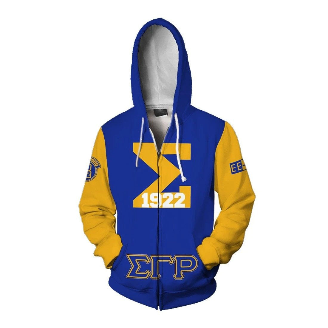 Sorority Hoodie – Sigma Gamma Rho Ee-Yip Since 1922 Zip Hoodie