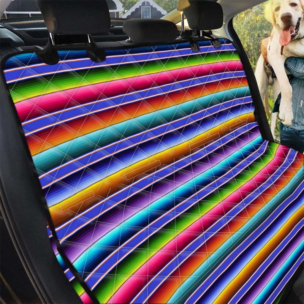 Baja Serape Mexican Pet Car Seat Cover