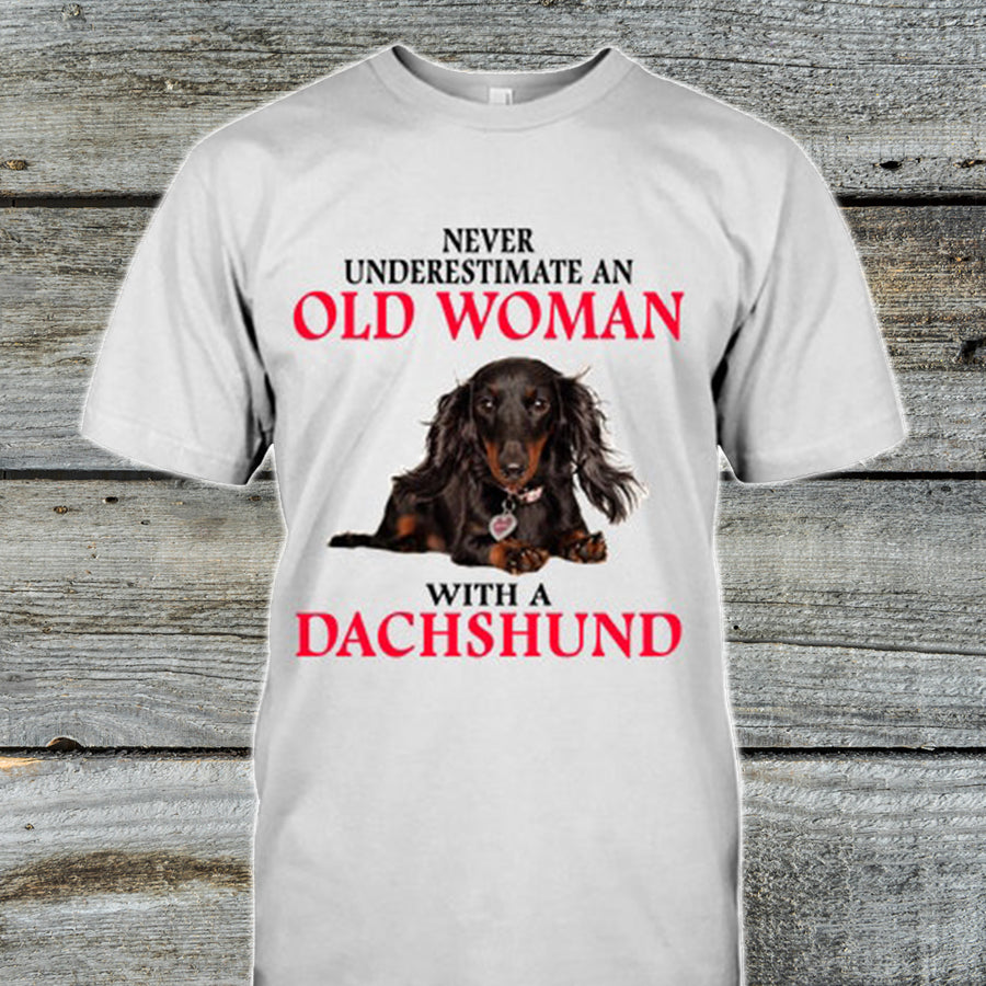 Dachshund Old Woman Chihuahua Shirt  Love Pets