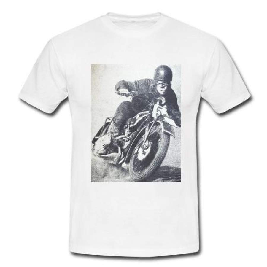 Loose And Comfortable Fashion Details About In The Dirt Mens Retro Vintage T-Shirt Bike Tee 60S 50S Motor Cycle Cafe Racer Motorcycle T-Shirt