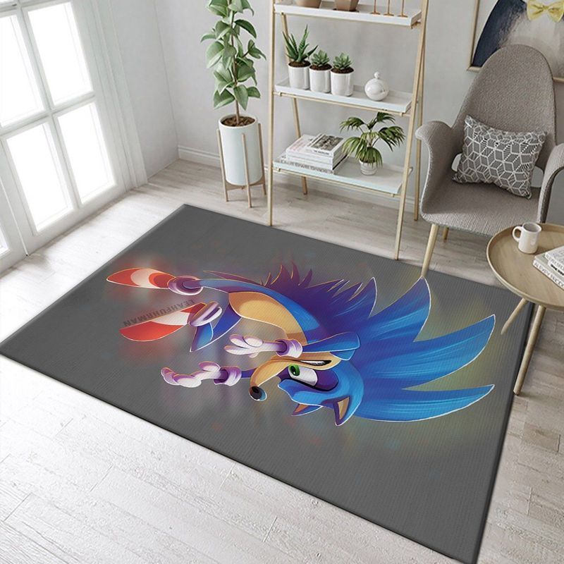 Sonic The Hedgehog Vii Area Rug Living Room Rug Home Decor Floor Decor