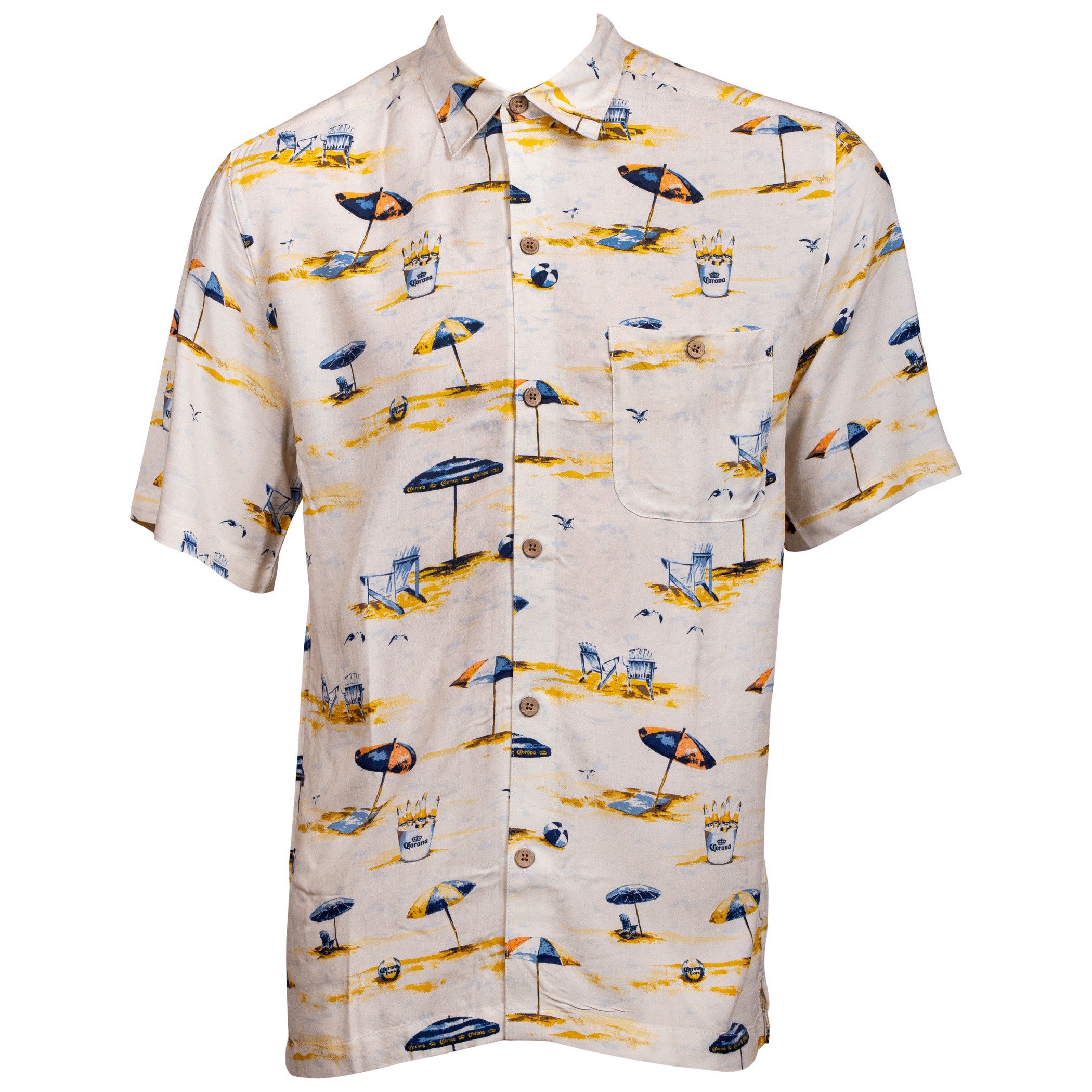Corona Extra Bucket Beach Button Up Hawaiian Shirt – Jamestees Store