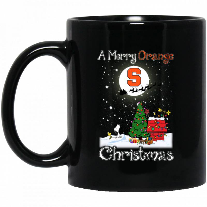 Syracuse Orange Snoopy Ugly Sweaters Merry Christmas