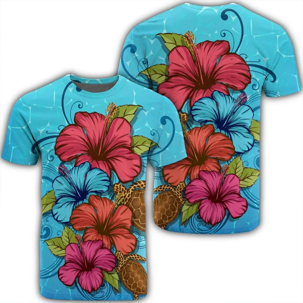 Hawaiian Hibiscus Flower Soulful T-Shirt