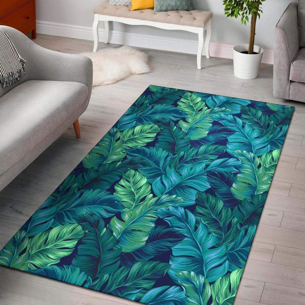 Banana Leaf Pattern Print Design Limited Edition  Sku 263637 Rug