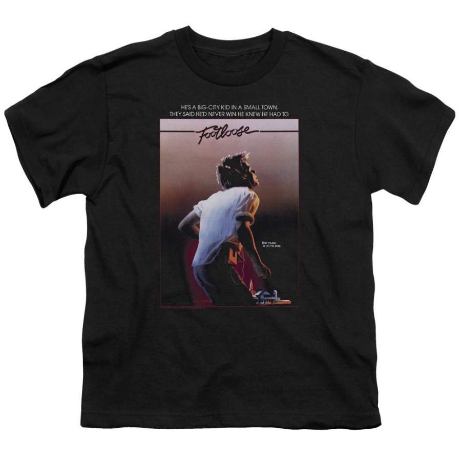 Footloose Poster Kids Youth T Shirt Black